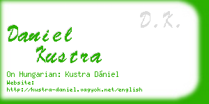 daniel kustra business card